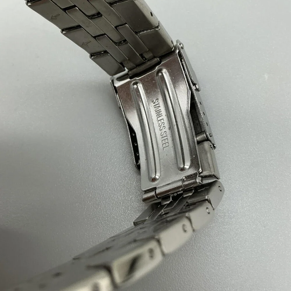 Jaragar Mens Watch 50mm Champagne Dial Automatic Skeleton Stainless Bracelet